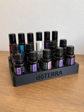 Suport Organizator pentru Uleiuri Esențiale – 17 Locașuri (10 x 15 ml + 7 x 10 ml)