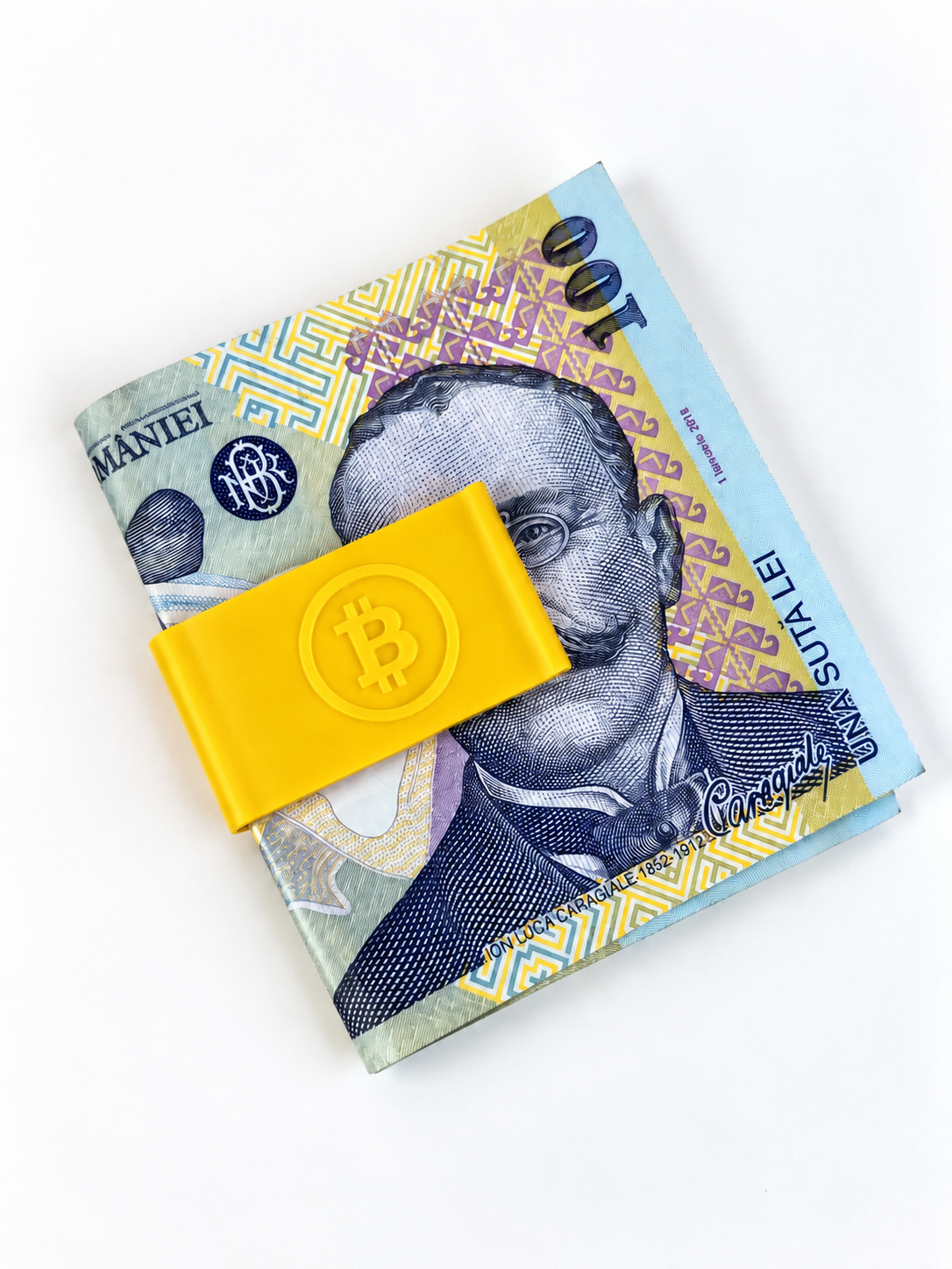 Clește pentru Bani cu Simbol Bitcoin – Accesoriu Practic și Modern