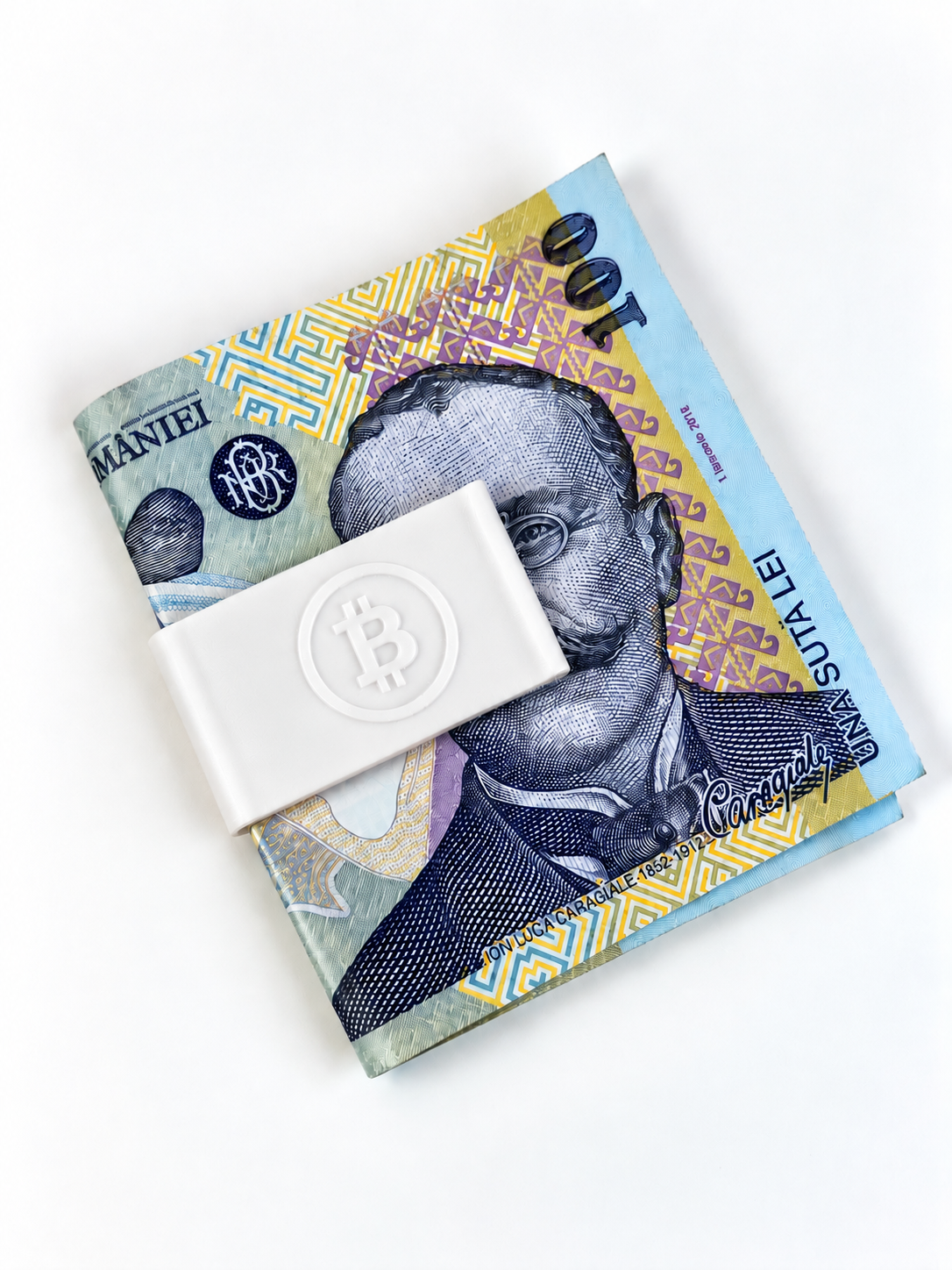 Clește pentru Bani cu Simbol Bitcoin – Accesoriu Practic și Modern