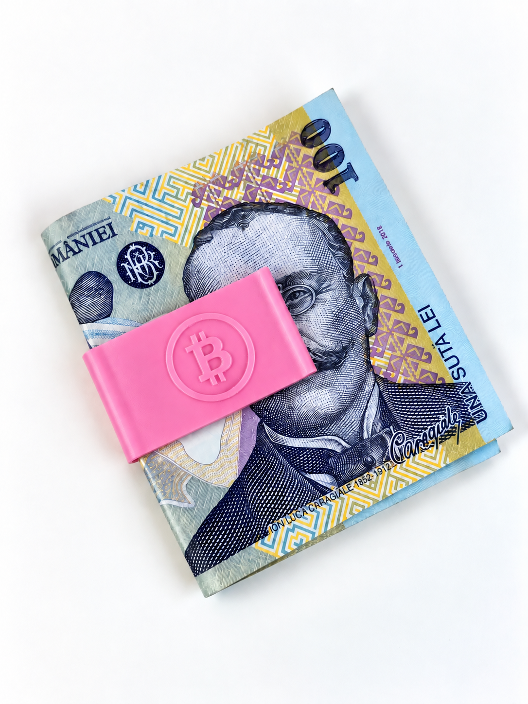 Clește pentru Bani cu Simbol Bitcoin – Accesoriu Practic și Modern
