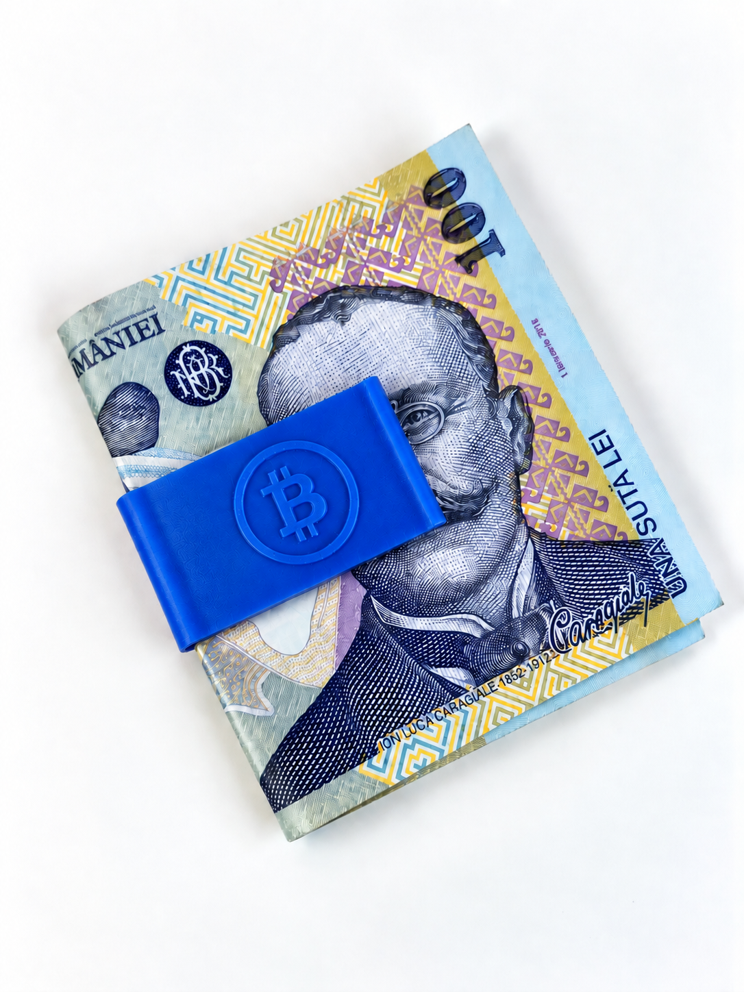 Clește pentru Bani cu Simbol Bitcoin – Accesoriu Practic și Modern