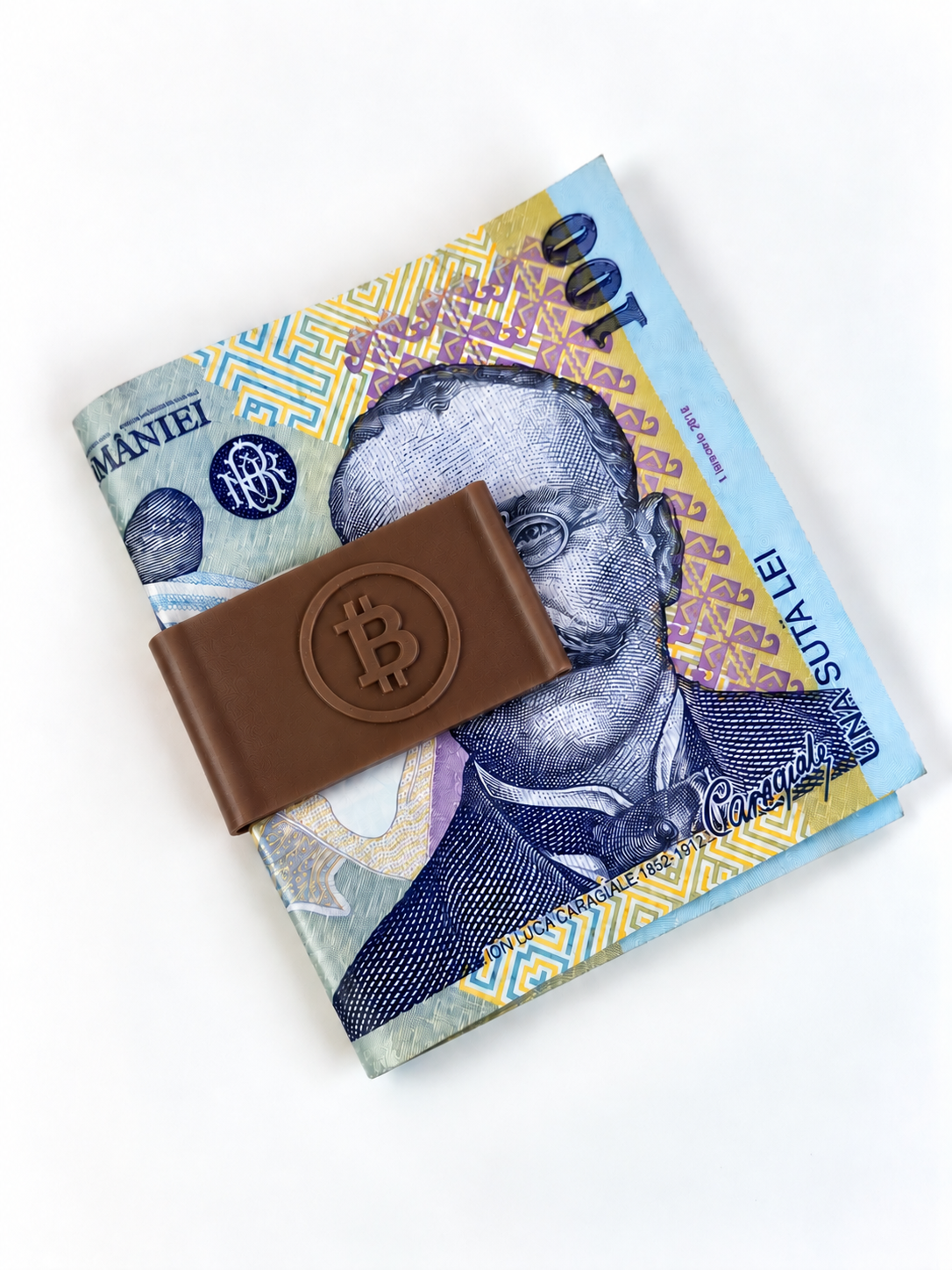 Clește pentru Bani cu Simbol Bitcoin – Accesoriu Practic și Modern