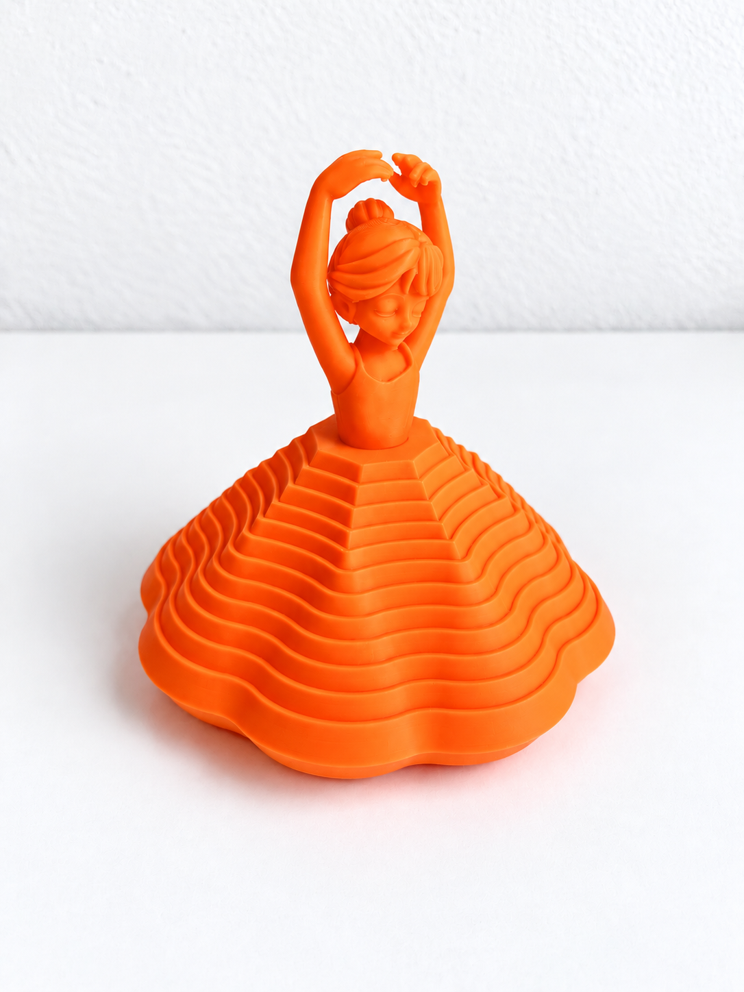 Balerină Rotativă 3D – Decorativă, cu Suport