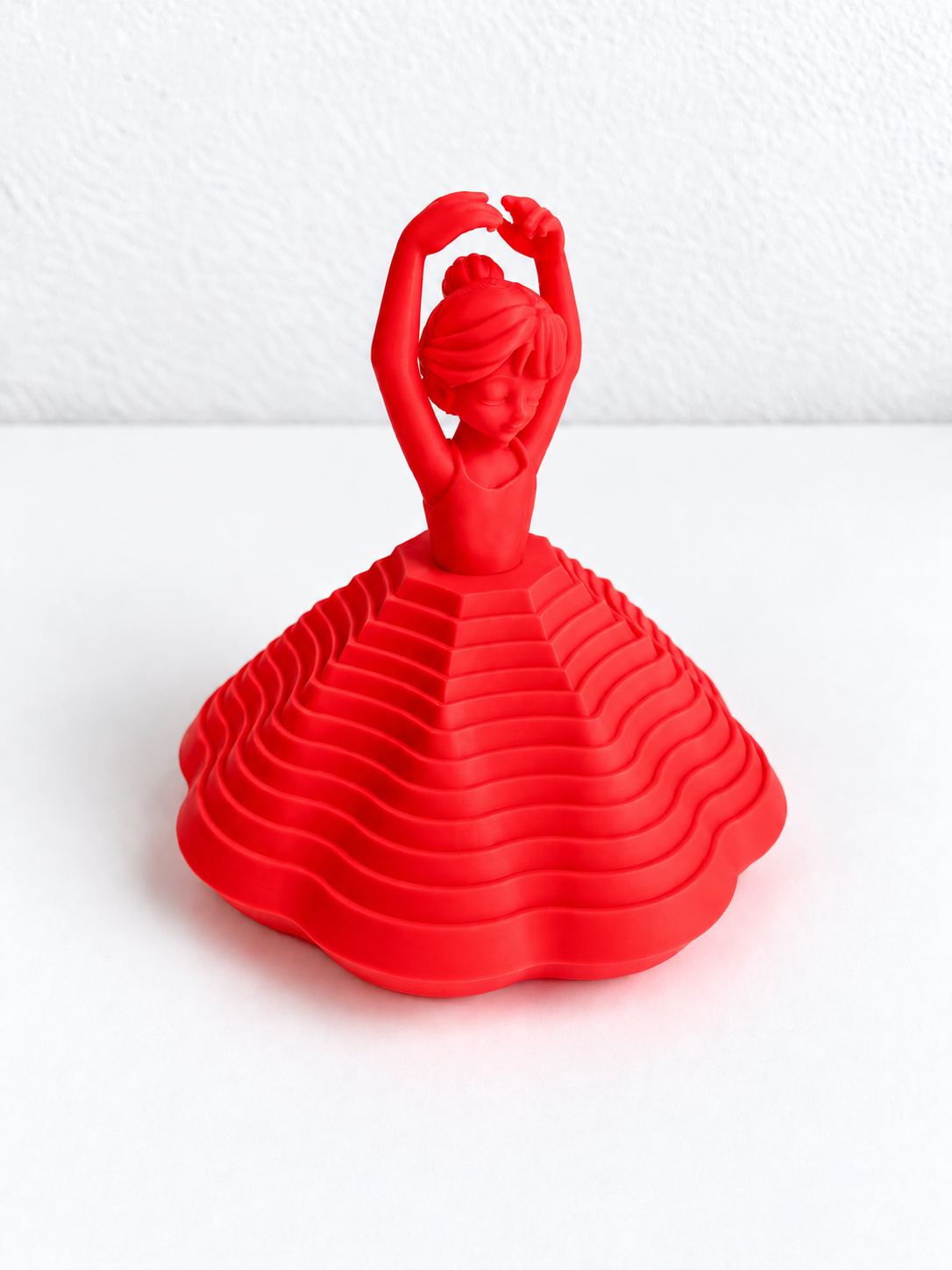 Balerină Rotativă 3D – Decorativă, cu Suport