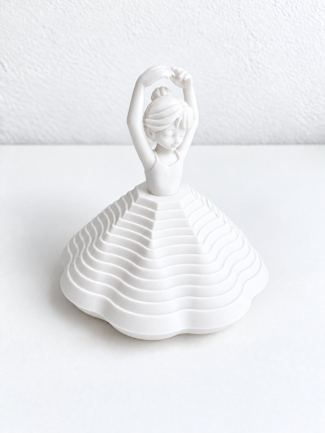 Balerină Rotativă 3D – Decorativă, cu Suport