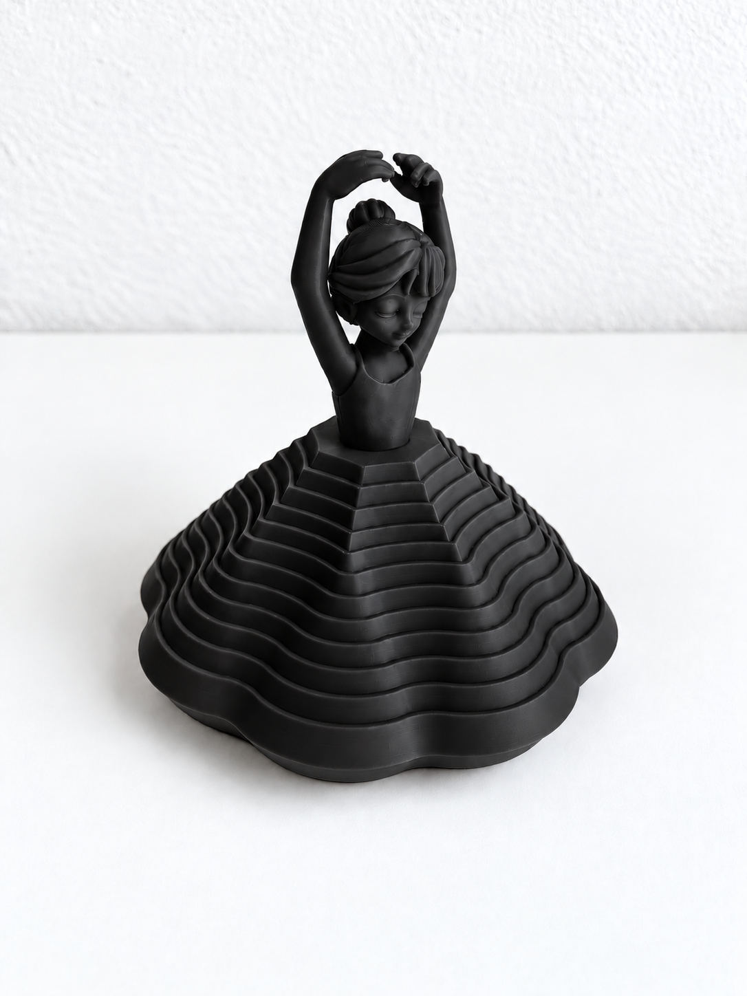 Balerină Rotativă 3D – Decorativă, cu Suport