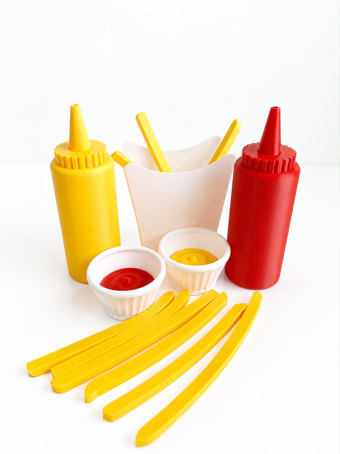 Set Fast-Food pentru Copii – Sosuri și Cartofi