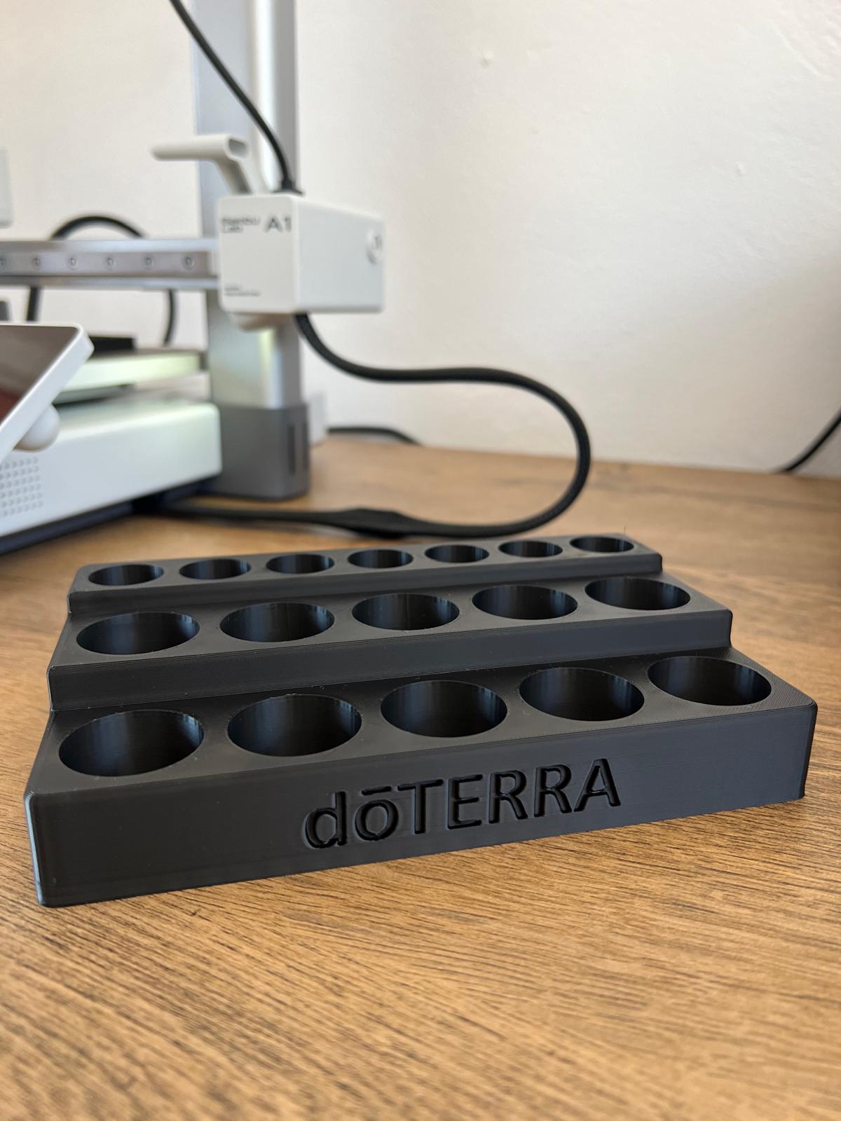 Suport Organizator pentru Uleiuri Esențiale – 17 Locașuri (10 x 15 ml + 7 x 10 ml)