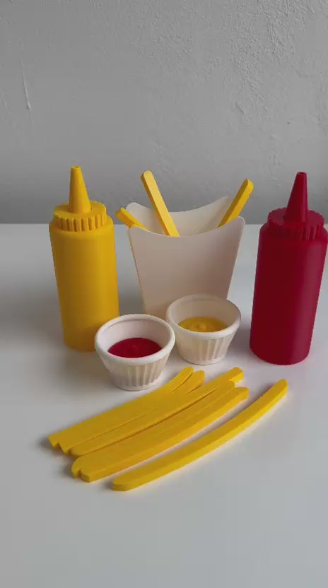 Set Fast-Food pentru Copii – Sosuri și Cartofi